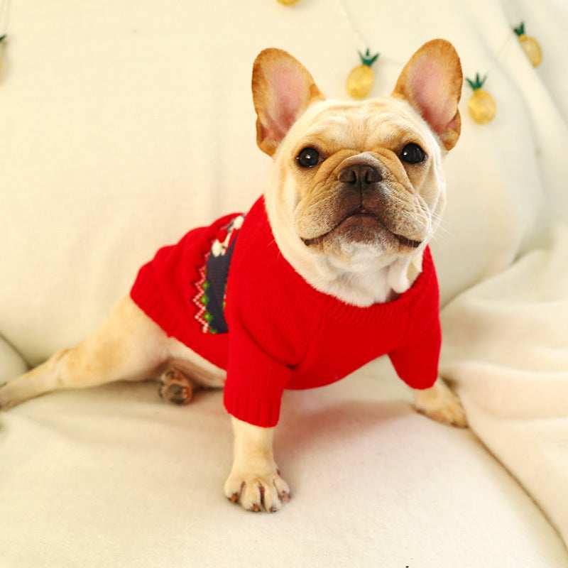 3D Santa Claus Dog Christmas Sweater - Comfort and Festiveness for Your Four-Legged Friend