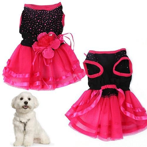 Pink Dog Dress "Aira" - Cheepet