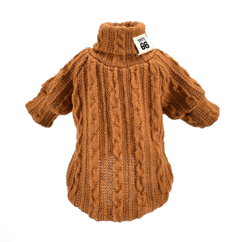 Maglione intrecciato modello "Warm" per cani di piccola taglia - Dog Moda
