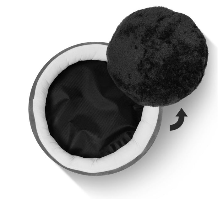 Dog bed with removable cushion "Oreo"