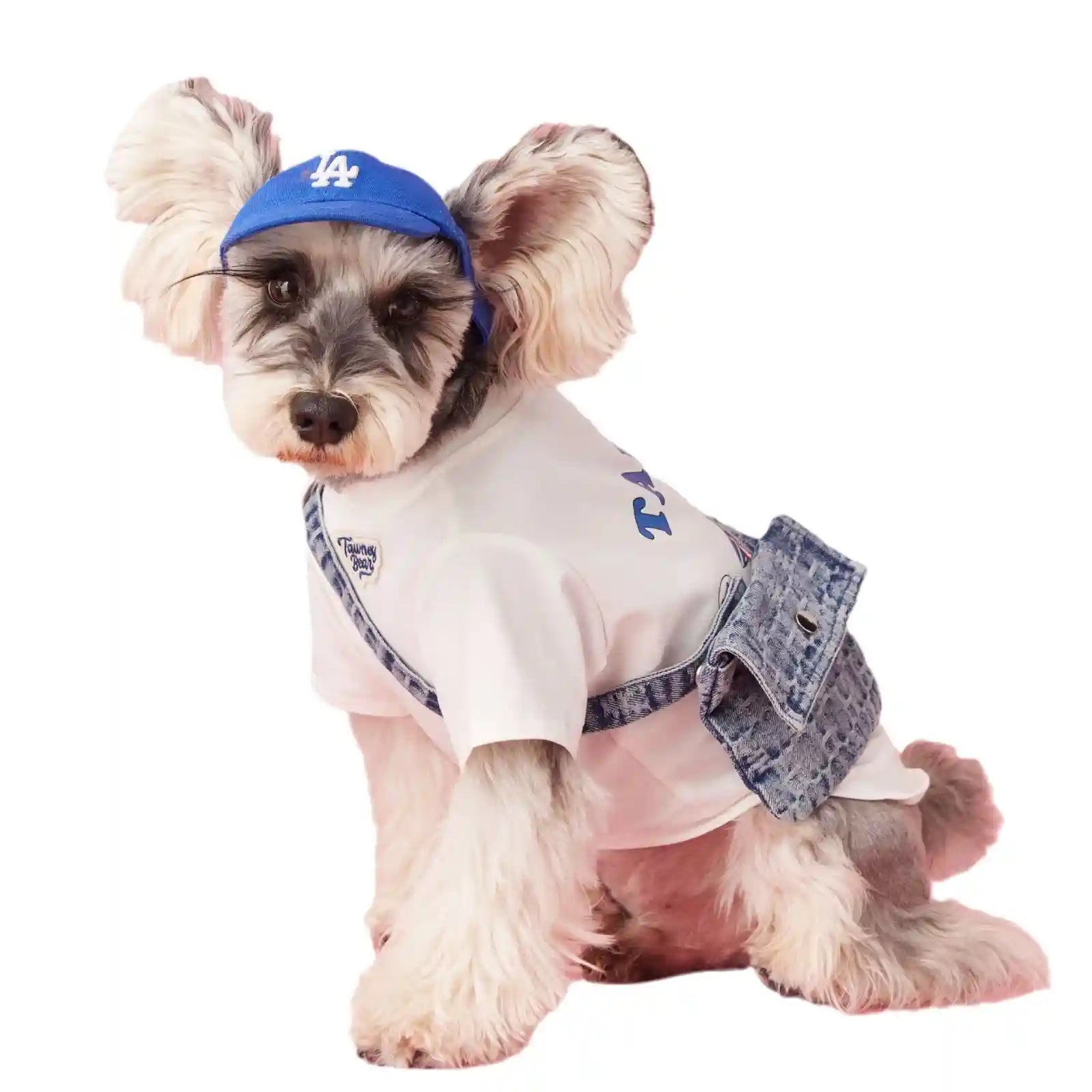 刺繍入りタウニーベア犬用セーター - 犬の服