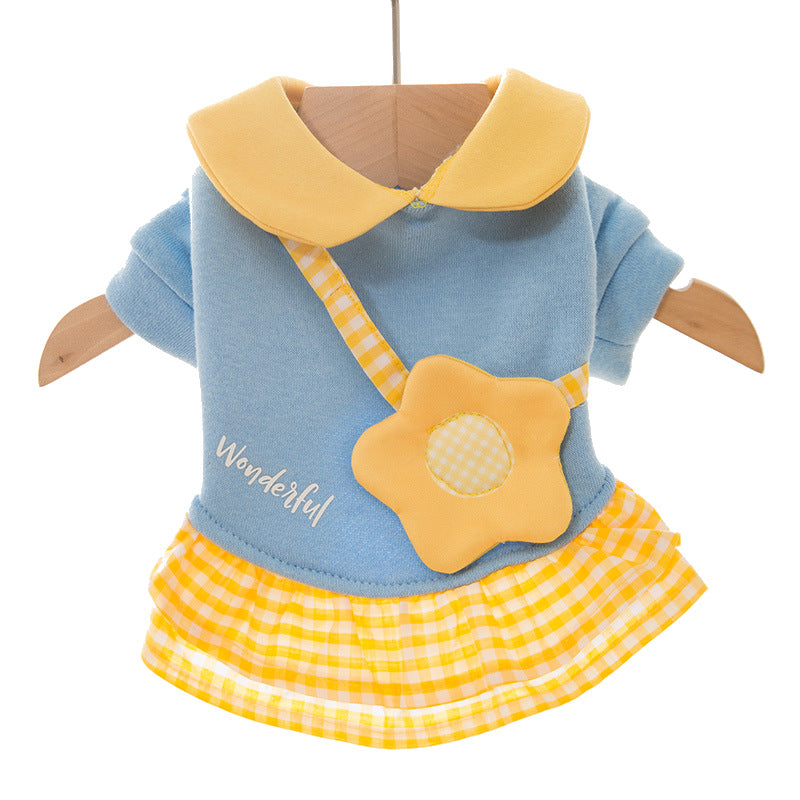 Sudadera de forro polar con faldita para gatos - Cuello y falda