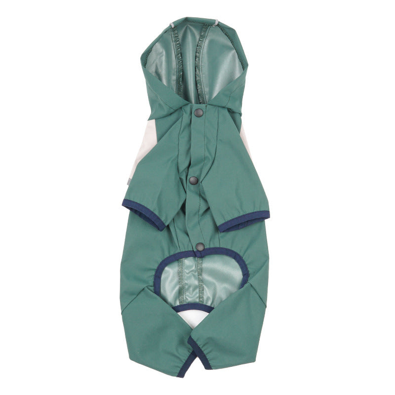 "STORM" Dog Raincoat - Full Protection with Hood and Harness Hole