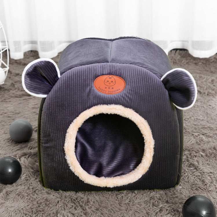 Casetta per Cuccioli "Happy Puppies" – Con Orecchie e Ingresso Tondo