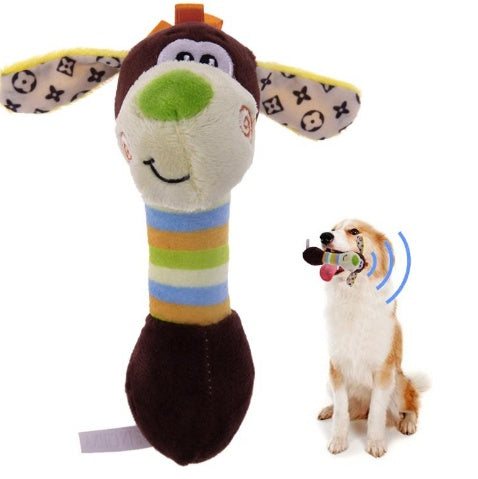 Peluche per cani con fischietto "Fattoria felice"