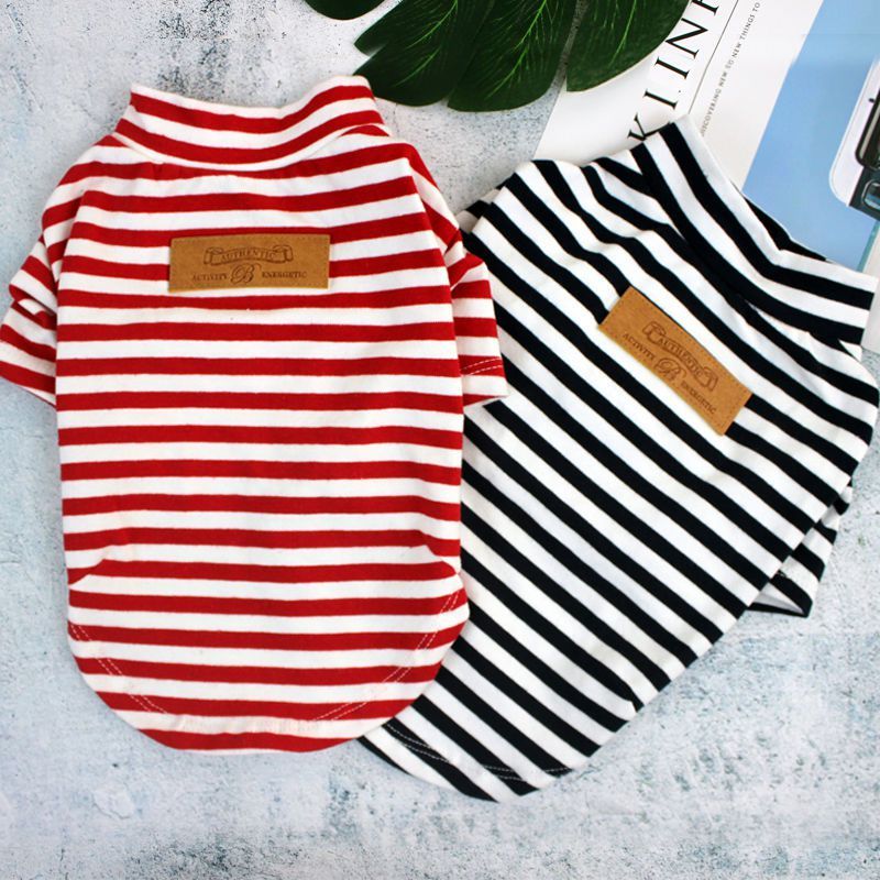 "Authentic" Striped Dog Shirt – Style and Comfort in Every Season