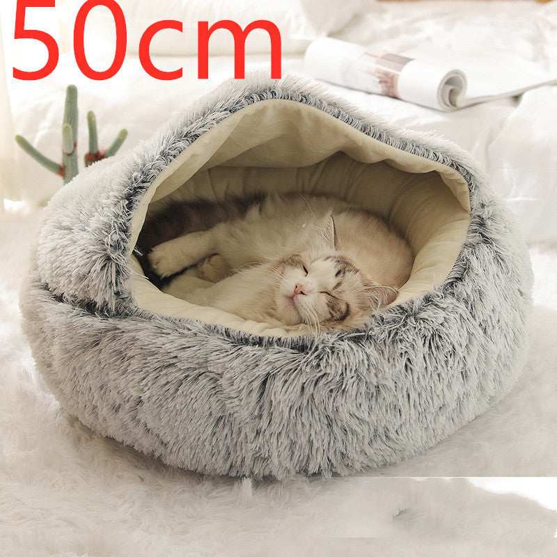 Cuccia Avvolgente "Comfort Ciambella" in Pile con Copertina - Dog Moda