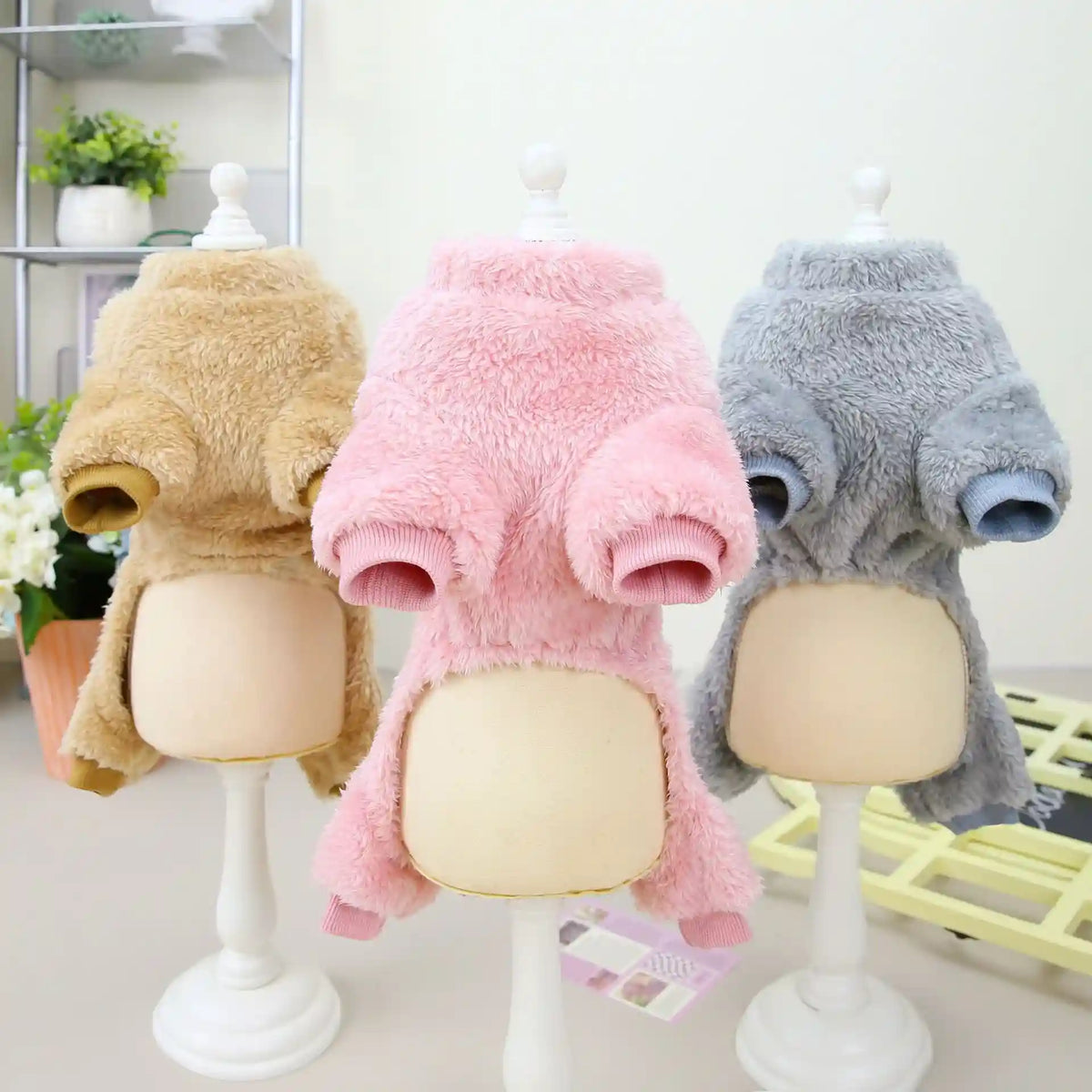 Tutina Pile Cani 4 Zampe - Pigiama Caldo con Guinzaglio by Dog Moda