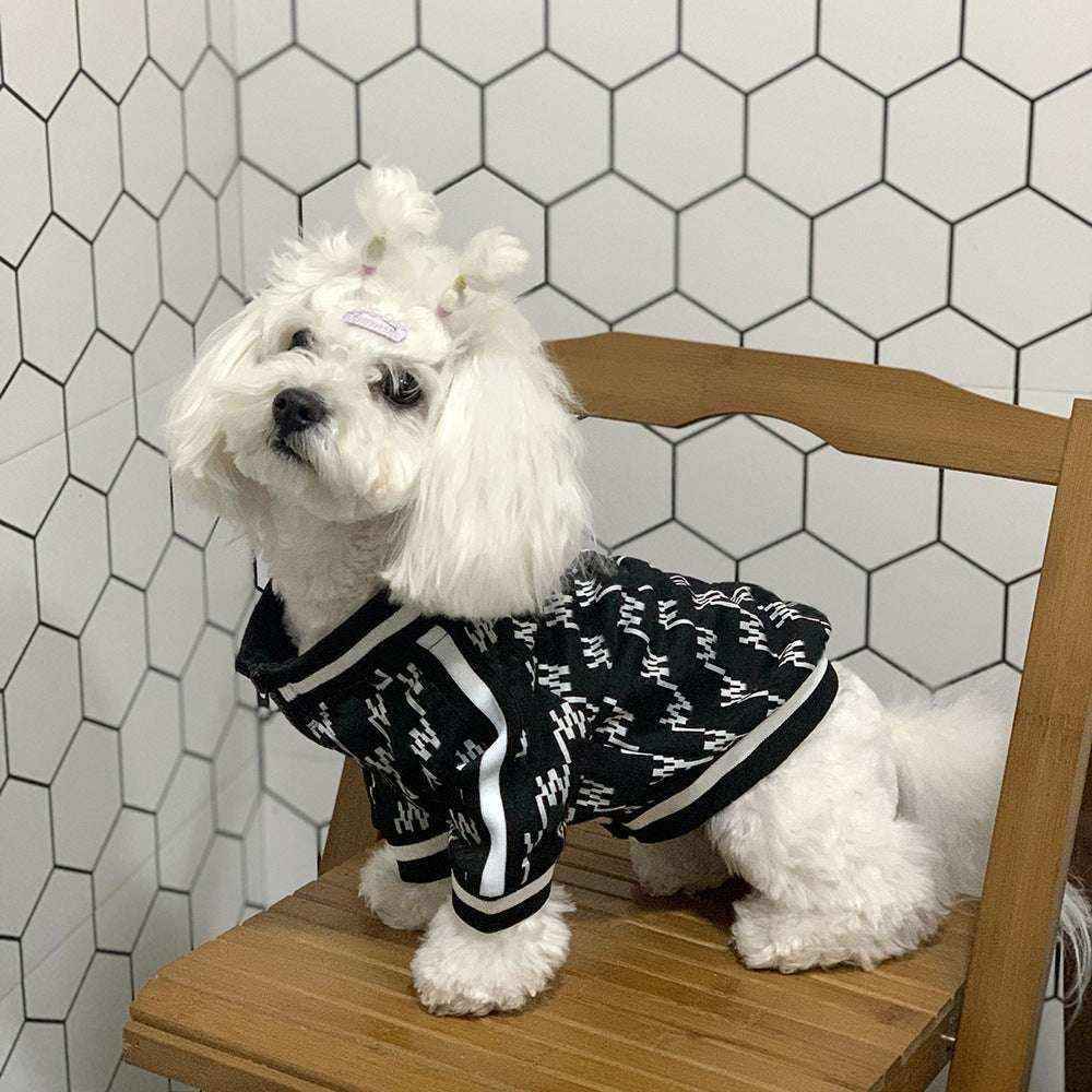 Maglia "Whitepine" per Cani – Design Astratto Bianco o Nero