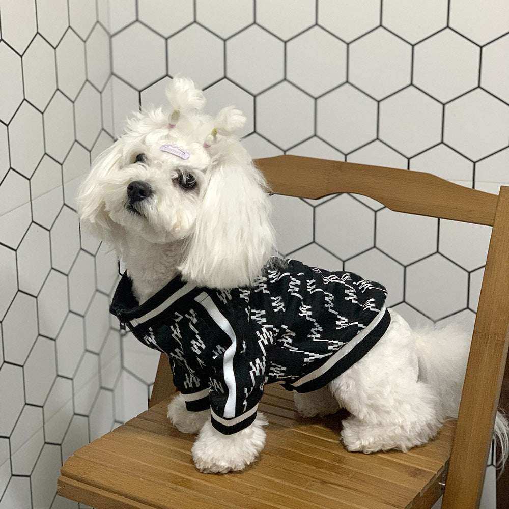 Maglia "Whitepine" per Cani – Design Astratto Bianco o Nero