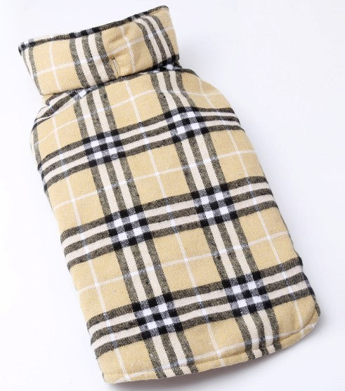 Cappotto per Cani Smanicato per Labrador Golden Retriver - Modello "Tartan"