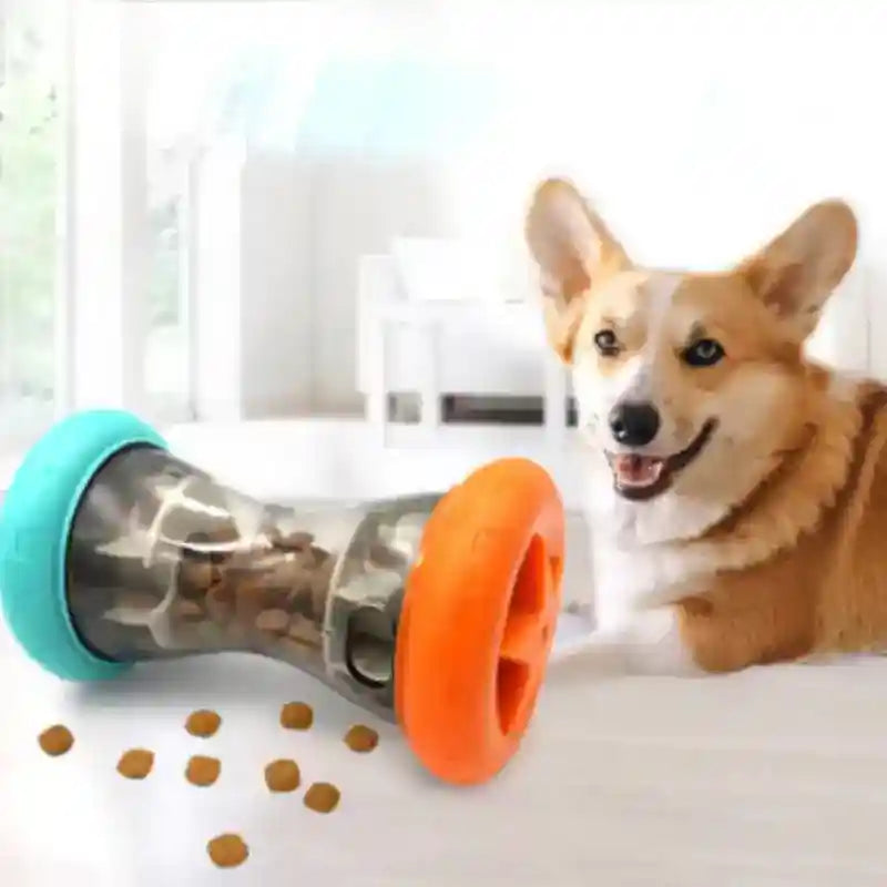 Jouet distributeur de croquettes pour chiens - Feed Me interactif