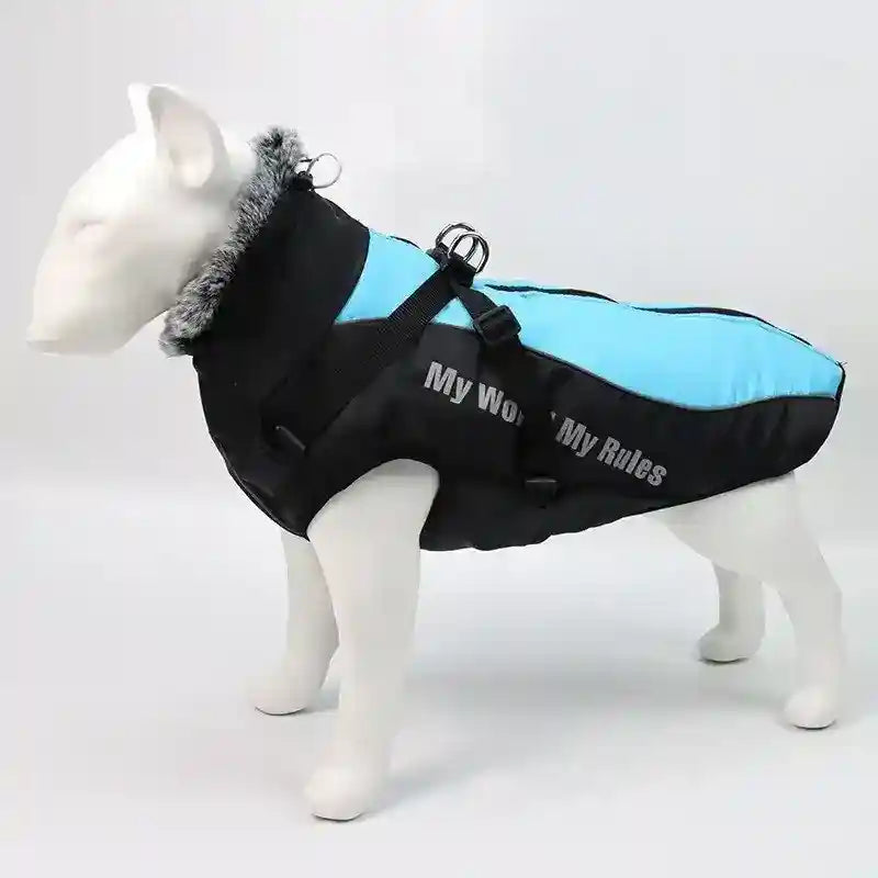 Waterproof Dog Coat Harness - Large Sizes XL
