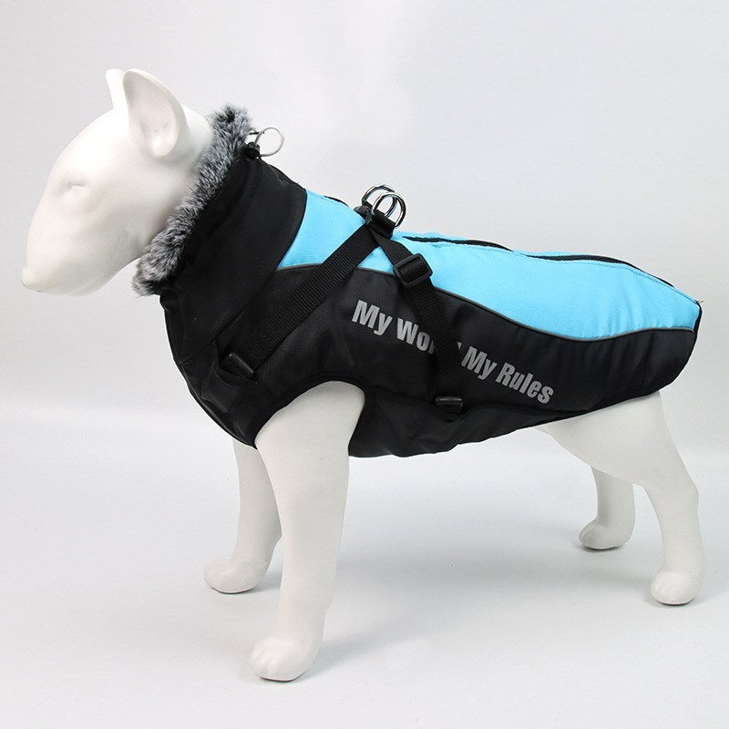 Waterproof Dog Coat Harness - Large Sizes XL