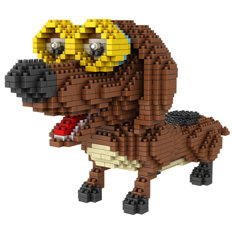 Juego de Bloques en Forma de Perro – Modelo Corgi y Teddy