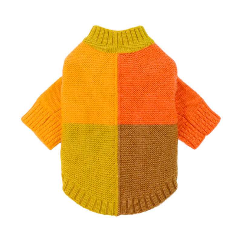 Handmade Dog Sweater "Squares" - Comfort and Unique Style
