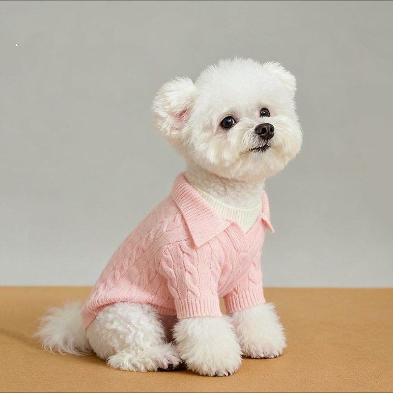 Hund- och katttröja med tvådelad effekt för höst och vinter