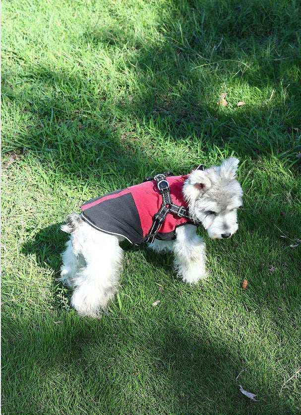 Hundemantel mit Geschirr und Reiverschluss - Fleece-Innenseite  Dog Moda