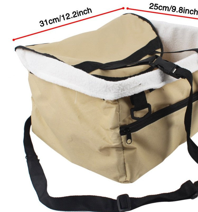 Dog seat with suspension for small dogs