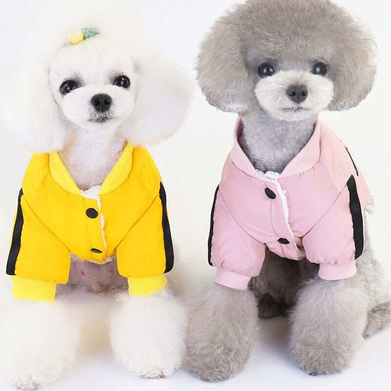 "NICE" Windproof Dog Coat in Yellow or Pink - Stylish and Functional 
