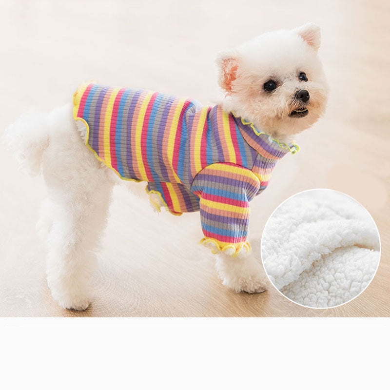 Poodle Dog Sweater with Fleece Lining