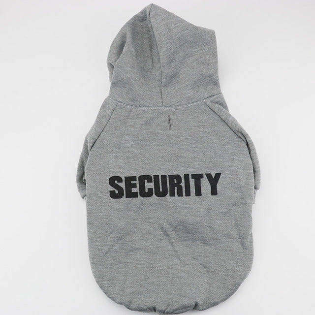 Felpa Security con Cappuccio per Cani e Gatti by Dog Moda
