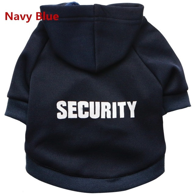 Felpa Security con Cappuccio per Cani e Gatti by Dog Moda