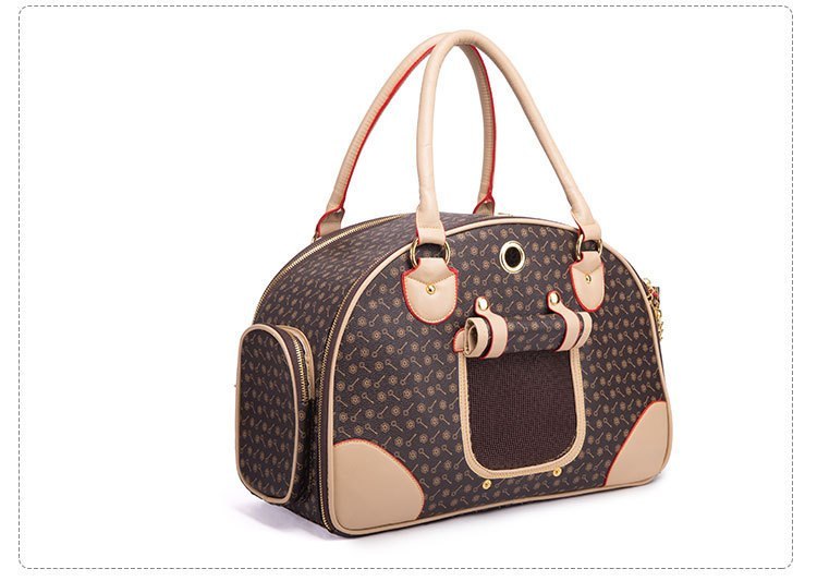"Chanel" Eco-Leather Dog Carrier Bag