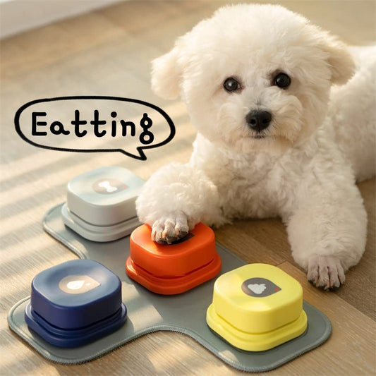 4 Colors Pet Communication Button One-click Prevent Physical Inactivity Recordable Dog Talking Button Toy Cat Toy Pet Products by Dog Moda