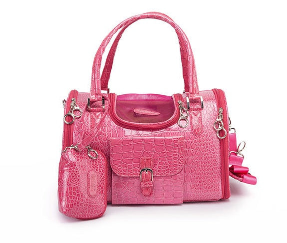 Dog carrier with shoulder strap and bag holder "Jaguar"