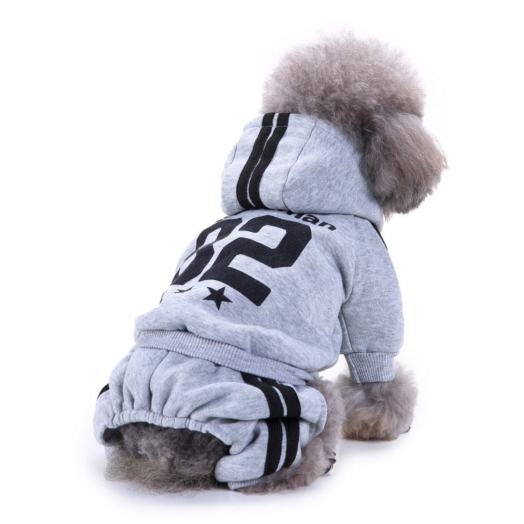 Tuta per Cani All Star con Cappuccio e Zampine Coperte