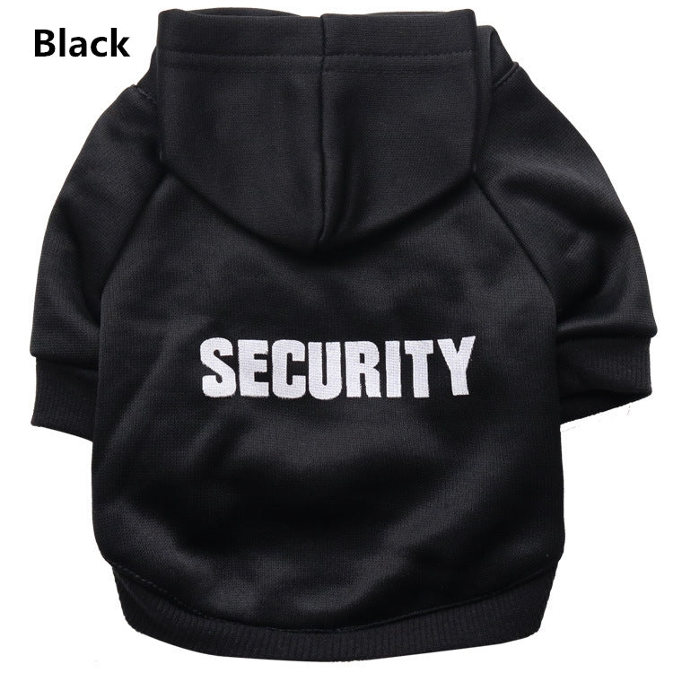 Felpa Security con Cappuccio per Cani e Gatti by Dog Moda