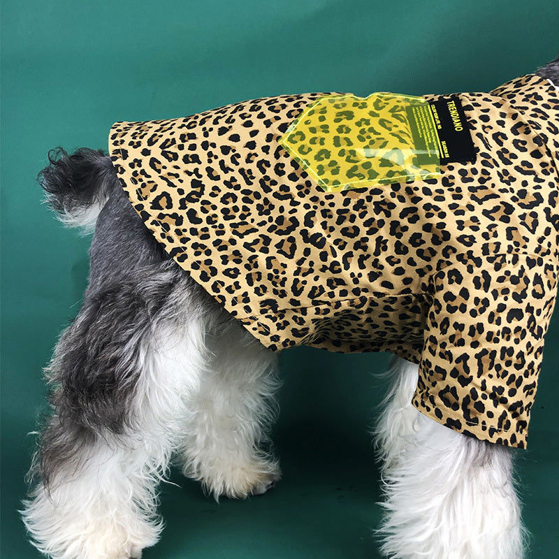 "IdolType" Leopard Dog Shirt