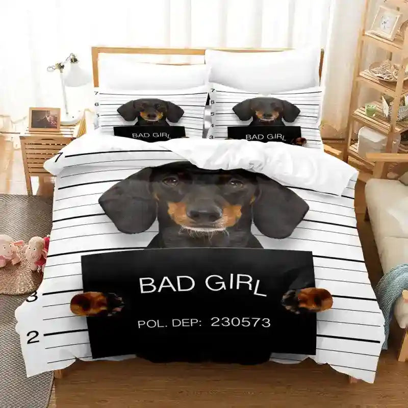Set Copripiumino Cani - Completo Letto con Stampa Cagnolini by Dog Moda