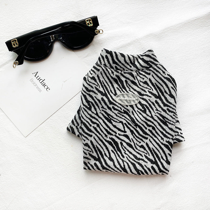 Hundeshirt mit Zebra- und Leopardenmuster: Wilder Style für glamouröse Spaziergänge
