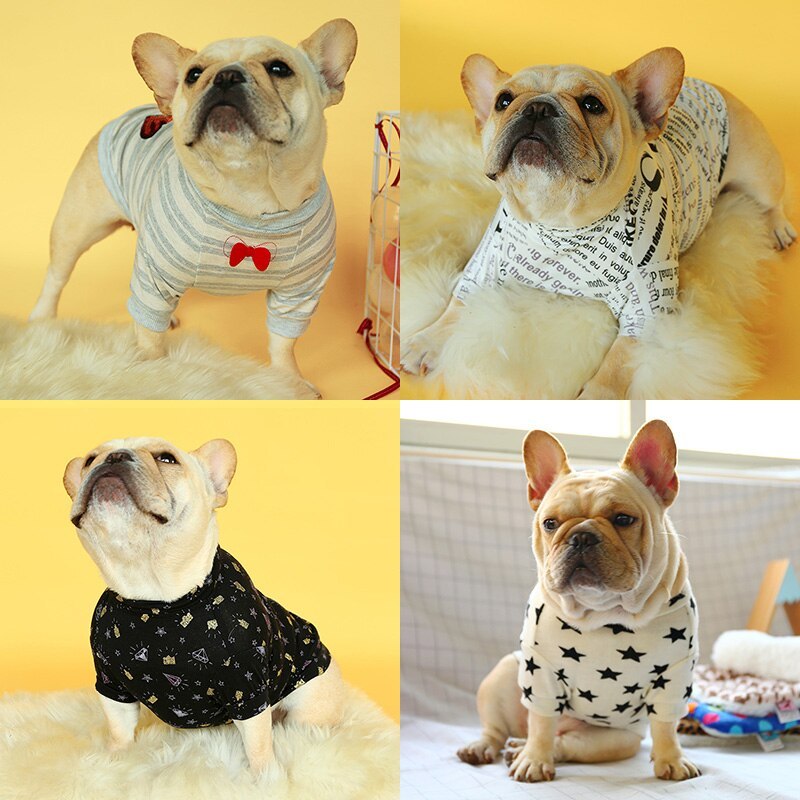 Dog and Bulldog Sweater with Bow