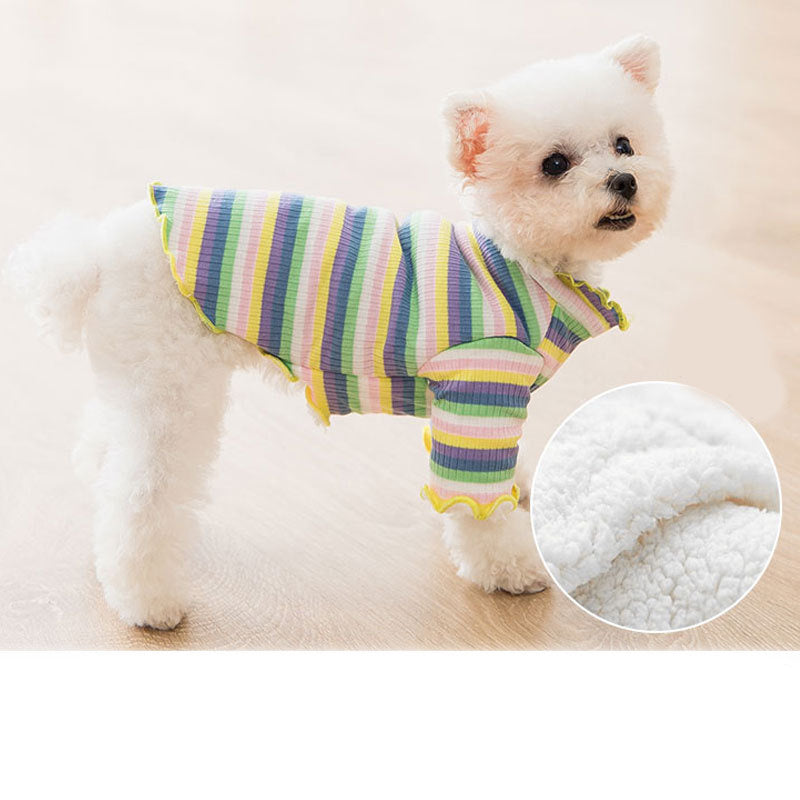 Poodle Dog Sweater with Fleece Lining