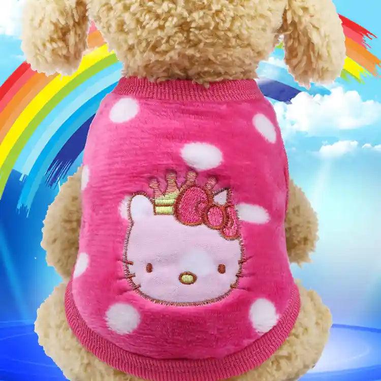 Maglia Pile Smanicata per Cani - Fantasie Divertenti by Dog Moda