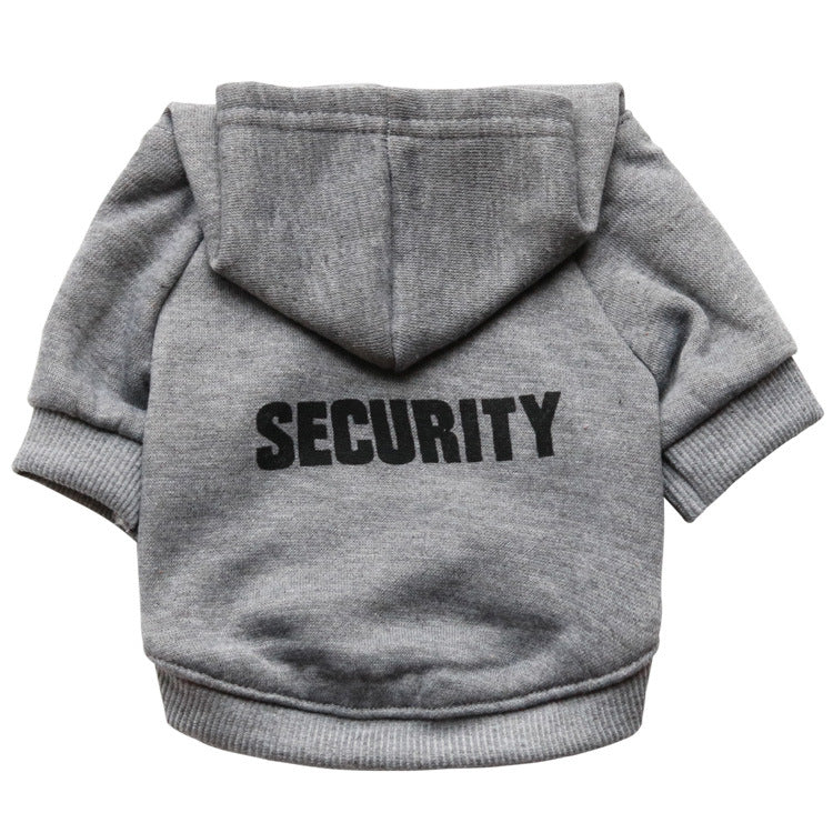 Felpa Security con Cappuccio per Cani e Gatti by Dog Moda