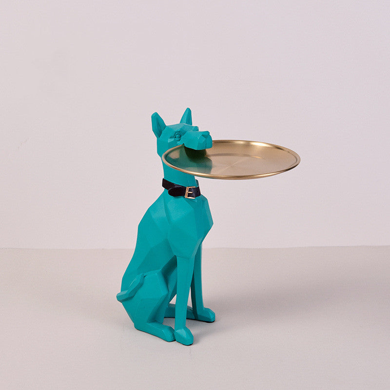 Svuotatasche Doberman in Resina – Decorazione Multifunzione