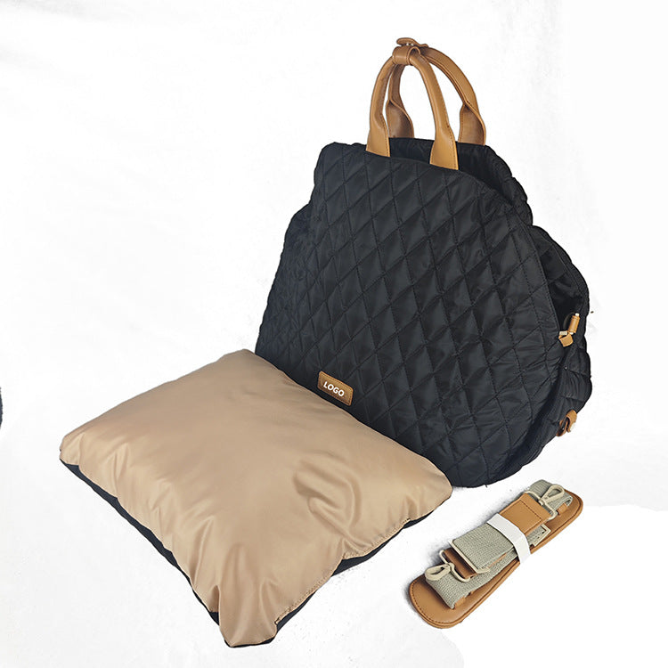 Trasportino Pieghevole Gatti Cani Lusso Manici Pelle by Dog Moda