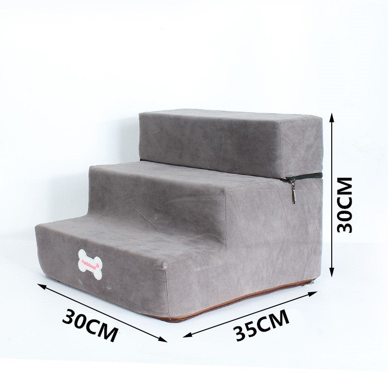 Velvet Dog and Cat Stairs - Cheepet