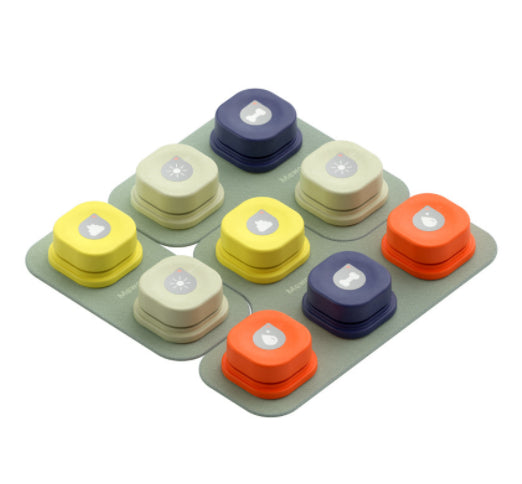 Botón de Comunicación para Mascotas de 4 Colores, Botón para Perro que Habla con Grabación, Juguete para Gato, Botón para Evitar la Inactividad Física con un Solo Clic, Productos para Mascotas