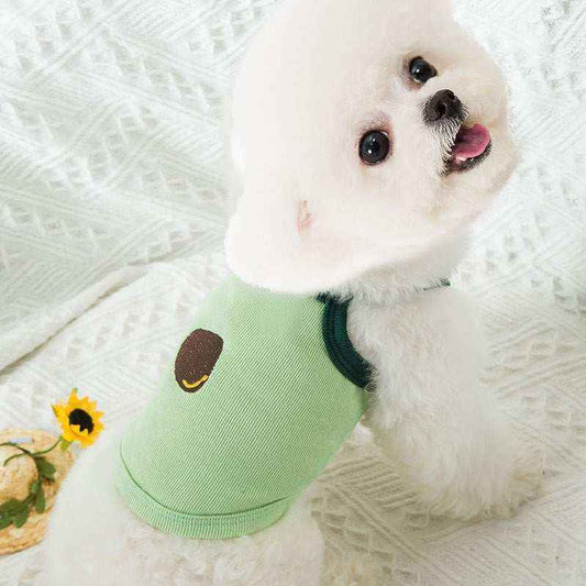 Canotta per Cani Ricamata | Leggera e Traspirante | Dogmoda by Dog Moda