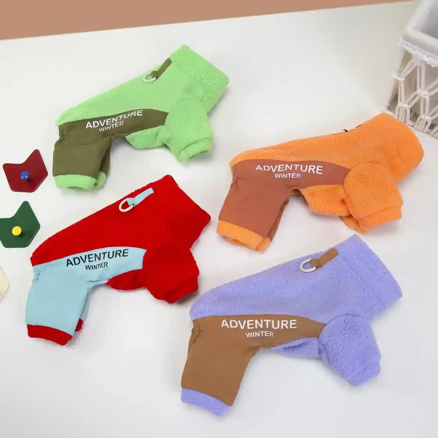 Vestito in Pile per Cani Adventure con 4 Zampe by Dog Moda