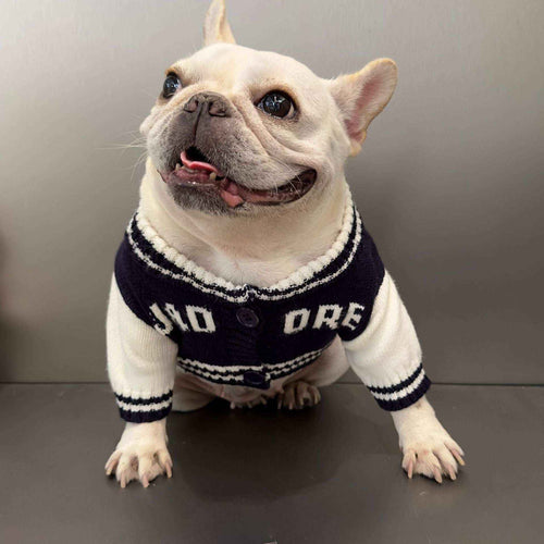 Cappotto per Bulldog "J'adore" – Stile e Comfort per il Tuo Amico a Quattro Zampe! by Dog Moda
