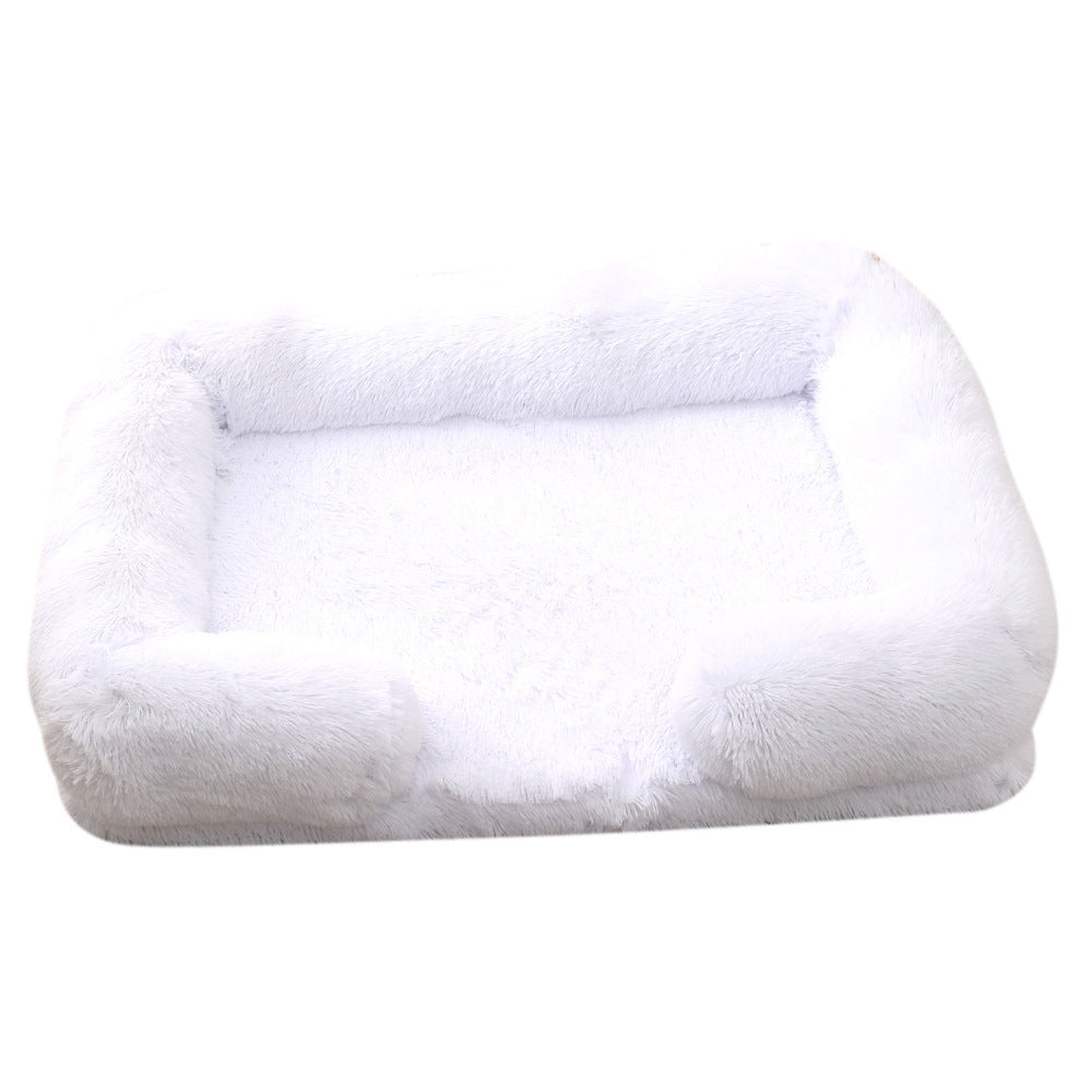 Fluffy Rectangular Dog and Cat Bed - The Perfect Winter Nest