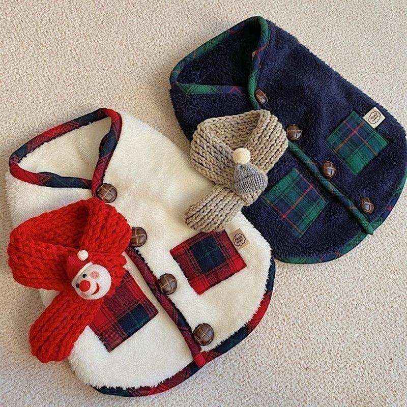For Autumn And Winter, Puppies, Two-legged Vests, Small And Medium-sized Dogs, Fleece Jackets, Cat Coats, Scarves, Pet Clothes by Dog Moda