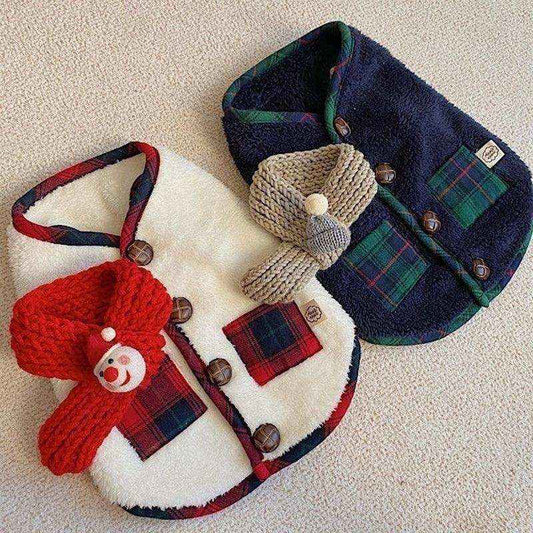 For Autumn And Winter, Puppies, Two-legged Vests, Small And Medium-sized Dogs, Fleece Jackets, Cat Coats, Scarves, Pet Clothes by Dog Moda
