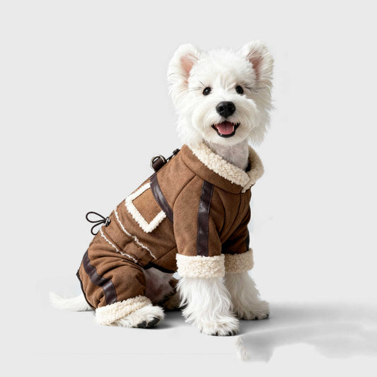 Cappotto Pile Sherpa Cani con Zip - Modello Toledo by Dog Moda
